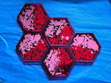 Spesialbestilling - hexagon-koppbrikker