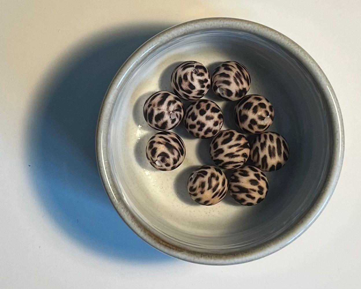 Leopard silikonperler
